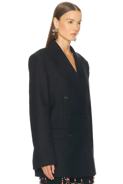 Dries Van Noten Bayfa Jacket In Blue