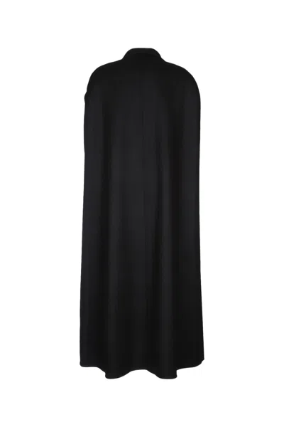 Dior Lapel Coat In Black