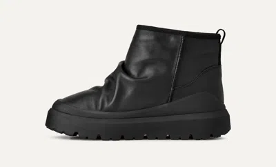 Ugg Heritage Utility Ankle Boots In Black Leather In Black