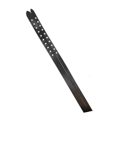 Isabel Marant Split Grommet Leather Belt In Black