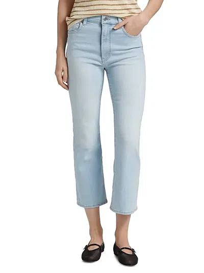 Frame Reboot Boot-cut Crop Jeans In Float In Blue