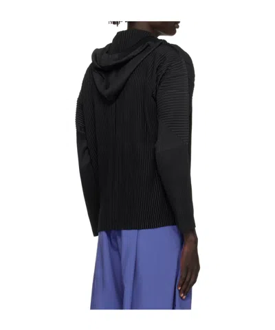 Issey Miyake Monthly Color June Hoodie In Black