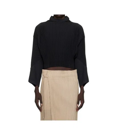 Issey Miyake Monthly Color June Turtleneck In Black