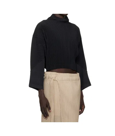 Issey Miyake Monthly Color June Turtleneck In Black