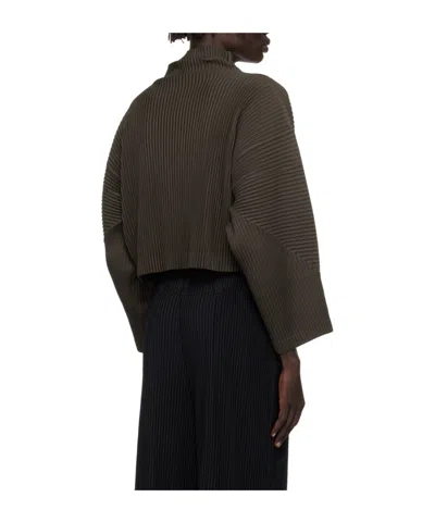 Issey Miyake Monthly Color June Turtleneck In Brown