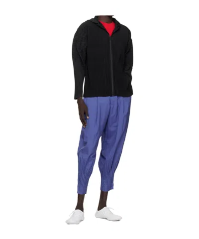 Issey Miyake Cascade Trousers In Purple
