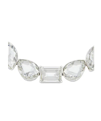 Alexander Mcqueen Silver/transparent Cocktail Bracelet In Brown
