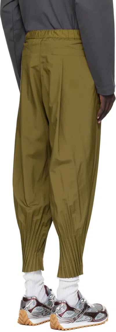 Issey Miyake Wide-leg Trousers In Green