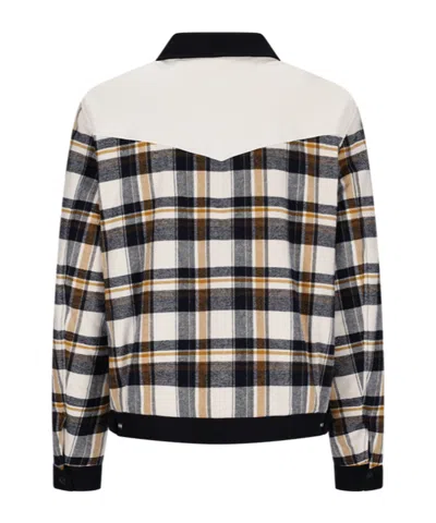 Dsquared2 Dsquared Men Embroidered Flannel Western Bomber Jacket In Multi