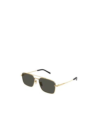Gucci Gg1804s Linea Name Of Brand 001 Gold Grey Sunglasses In Brown