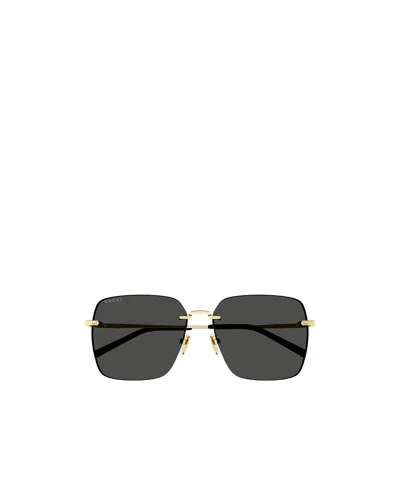 Gucci Gg1955sa Square-frame Sunglasses In Gold