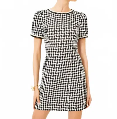 Lilly Pulitzer Doriane Boucle Shift Dress In Noir Houndstooth Sequin Boucle In Multi