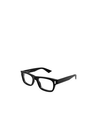 Saint Laurent Full-frame Plain Mirror In Black