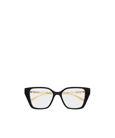 Gucci Gg1969o Linea Emblem Eyeglasses In Black