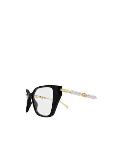 Gucci Gg1969o Linea Emblem Eyeglasses In Black