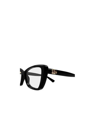 Gucci Geometric Frame Plain Mirror In Black