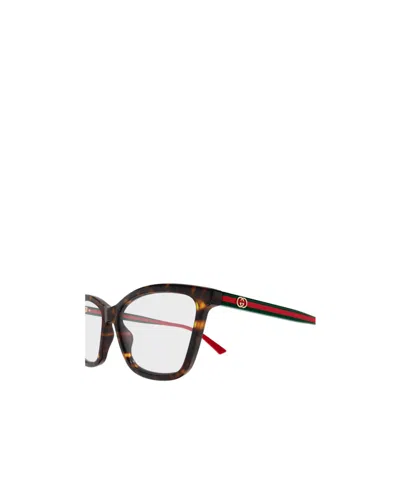 Gucci Geometric Frame Plain Mirror In Brown