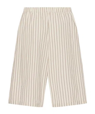 The Row Elastic Waist Casual Pants In Neutral
