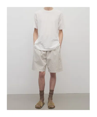 The Row Elastic Waist Casual Pants In Neutral