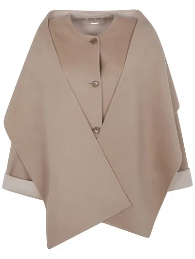 Seventy Patch-pocket Wool Coat In Brown