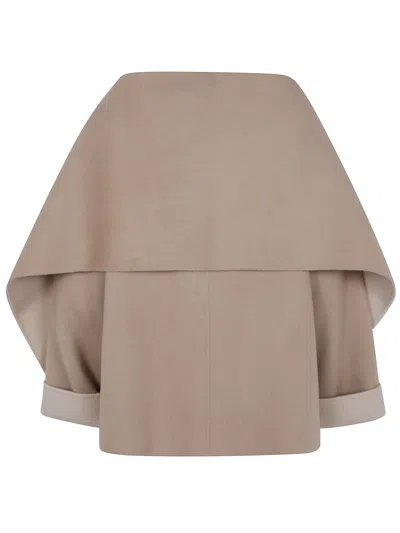 Seventy Patch-pocket Wool Coat In Brown