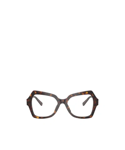 Dolce & Gabbana Full Frame Plain Mirror In Brown