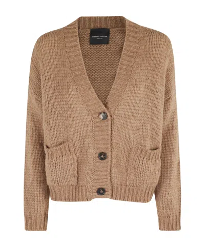 Roberto Collina Button Front-pocket Cardigan In Brown