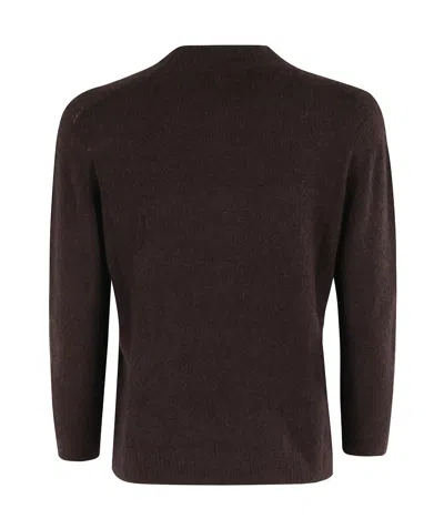 Roberto Collina Three-quarter Sleeve Sweater In Black