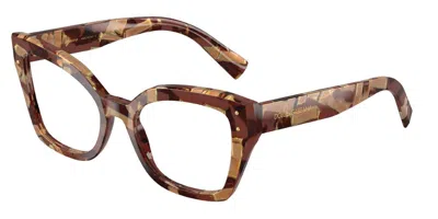 Dolce & Gabbana Full Frame Plain Mirror In Brown