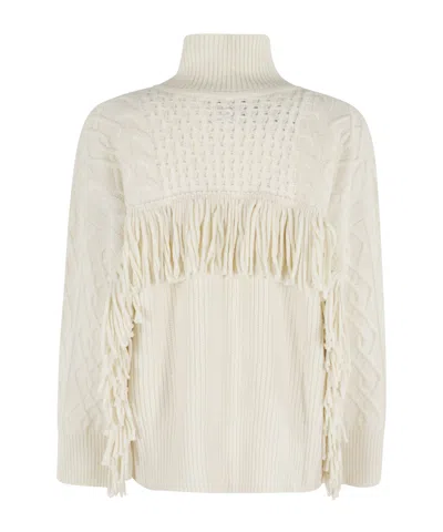 Ermanno Firenze Collo Alto In White