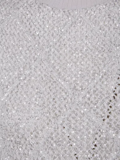 D Exterior D.exterior Rhombus Sequins Slim Top In Gray