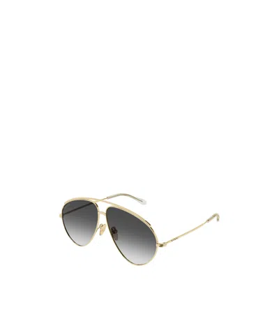 Gucci Gg1654s Linea Fashion 012 Gold Grey Sunglasses In Gold