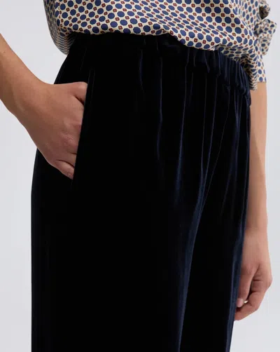 Aspesi Cashmere Wool Flannel Trousers In Black