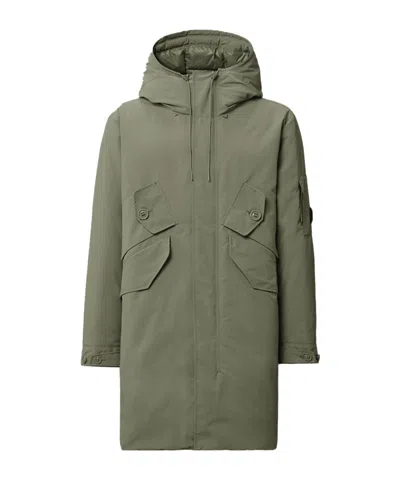 C.p. Company Cp Company Long Jacket Green In Green