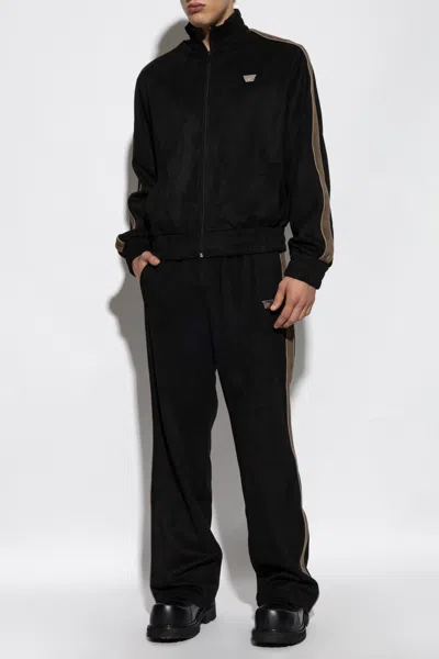 Misbhv Logo-embossed Track Pants In Black