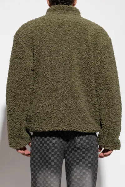 Misbhv Stand Collar Zipper Casual Jacket In Brown