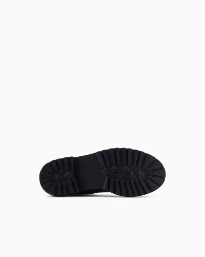 Giorgio Armani Ankle-length Monobloc Rubber Outsole Boots In Black