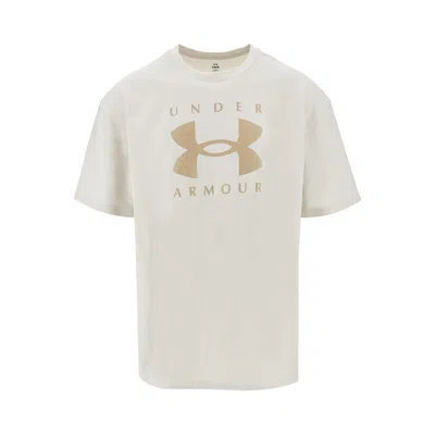 Under Armour Loose Fit T-shirt With Logo Print In White