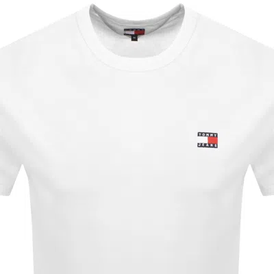 Tommy Jeans Badge Logo T-shirt In White