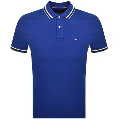 Tommy Hilfiger Polo T Shirt Wedge Blue In Blue