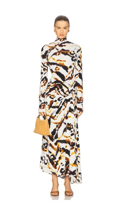 A.l.c A. L.c. Lia Side Drape Dress In Multi