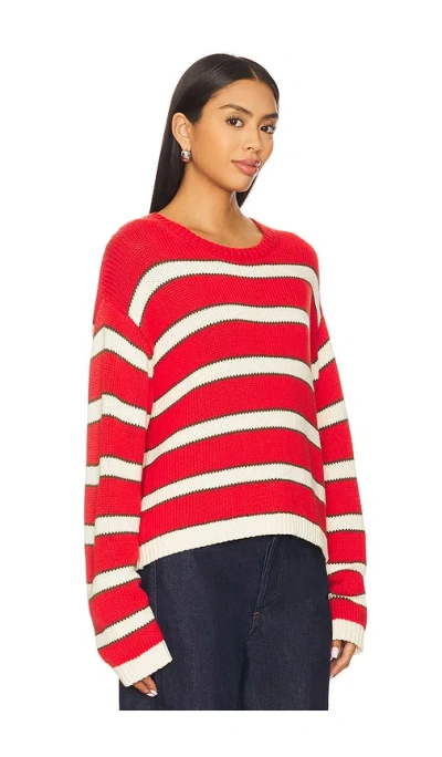 Stitches & Stripes Trinity Pullover In Red