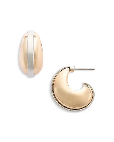 Aqua Open Hoop Earrings - Exclusive In Gold