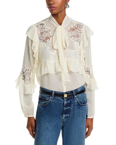 Loveshackfancy Farah Blouse In White