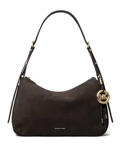 Michael Kors Md Tz Conv Shoulder Bag In Brown