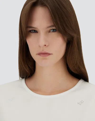 Herno T-shirt In Interlock�jersey In White