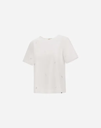 Herno T-shirt In Interlock�jersey In White