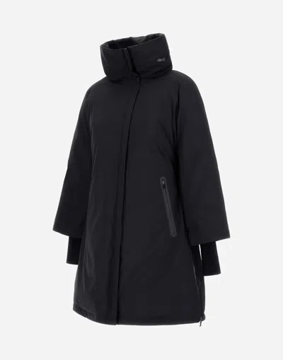 Herno 2 Layer Windstopper A-shape Jacket In Black