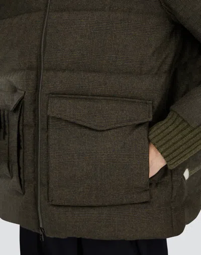 Herno Wool And Cashmere Bomber Jacket Jackets And Coats Green In Green