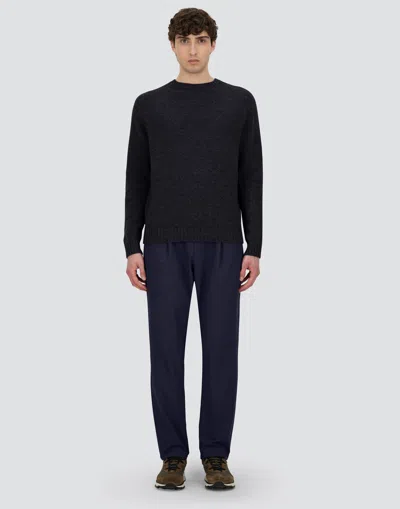 Herno Sweater In 100% Wool In Black